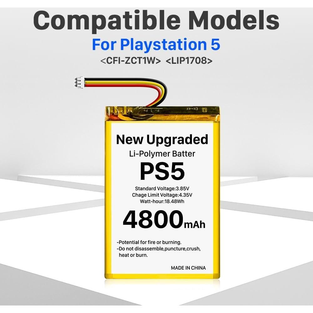 Batería Reemplazo SHENMZ PS5 4800mAh Li-ion DualSense