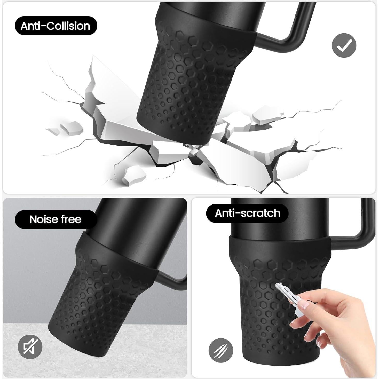 Bota de Silicona Thxbag para Tazas Stanley 30oz y 20oz Negra