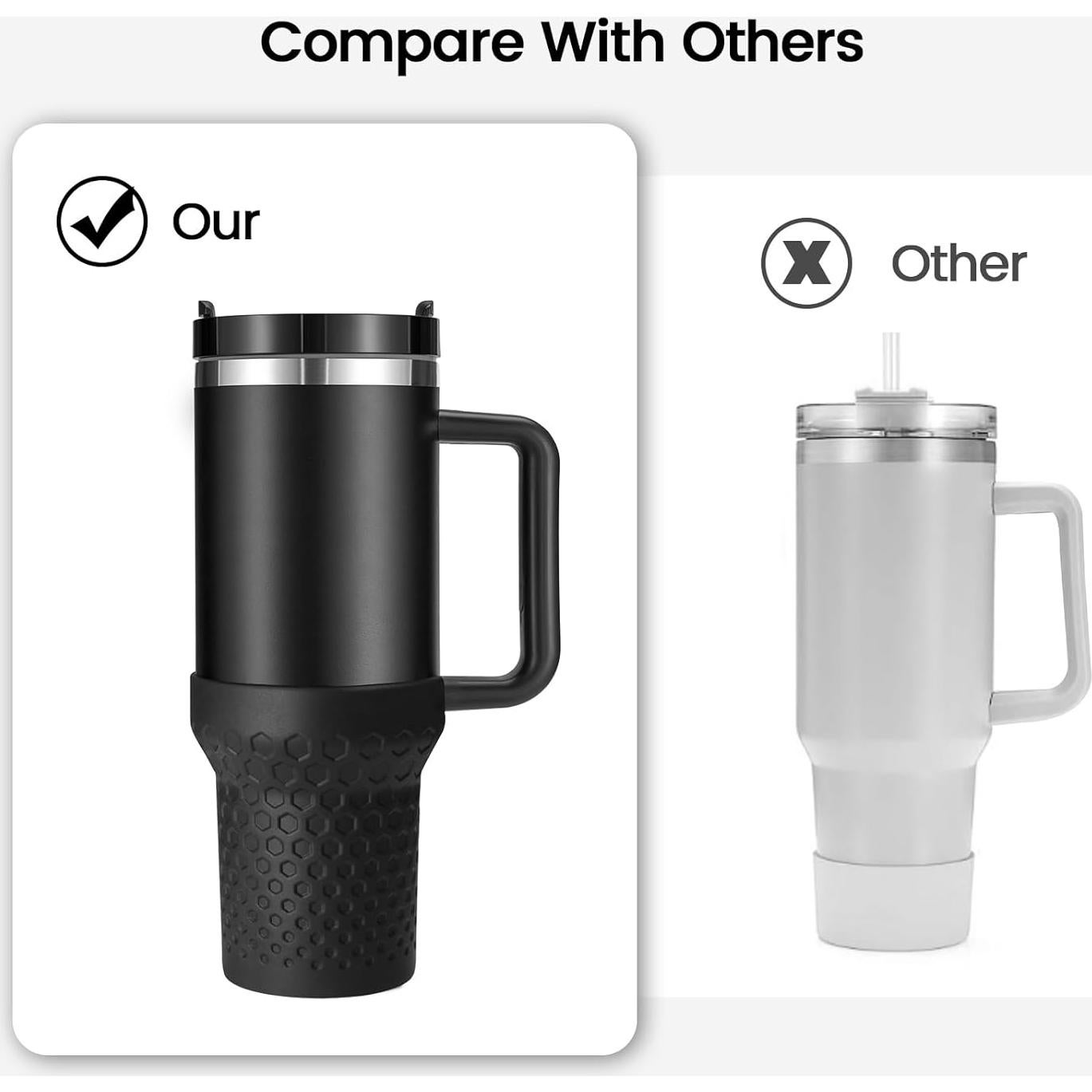 Bota de Silicona Thxbag para Tazas Stanley 30oz y 20oz Negra