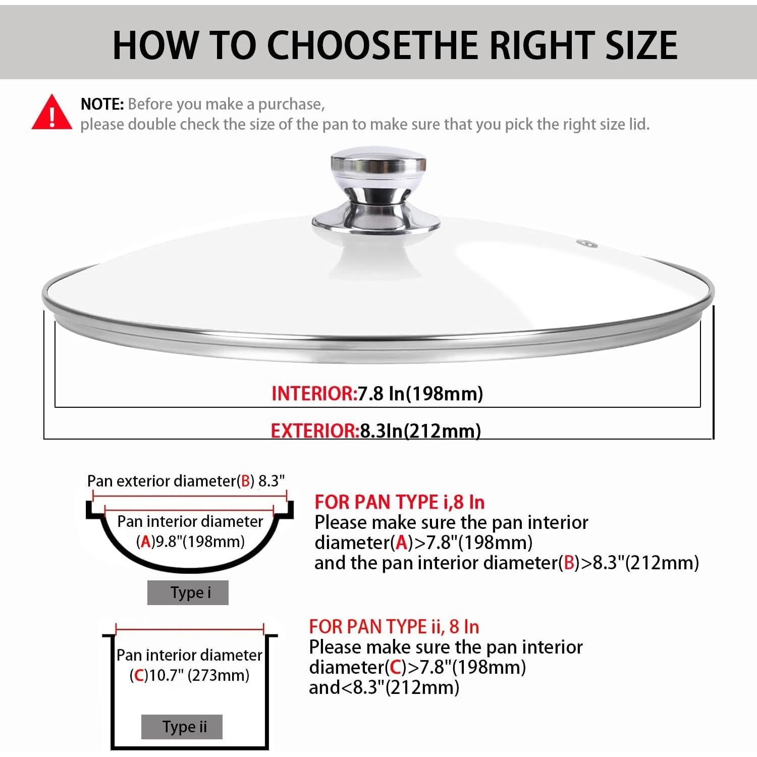 Tapa de sartén de vidrio 20 cm Laplad, apta para lavavajillas