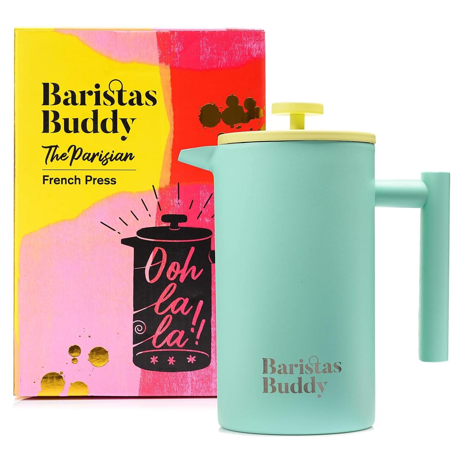 Cafetera Prensa Francesa BaristasBuddy Parisina 1L Azul