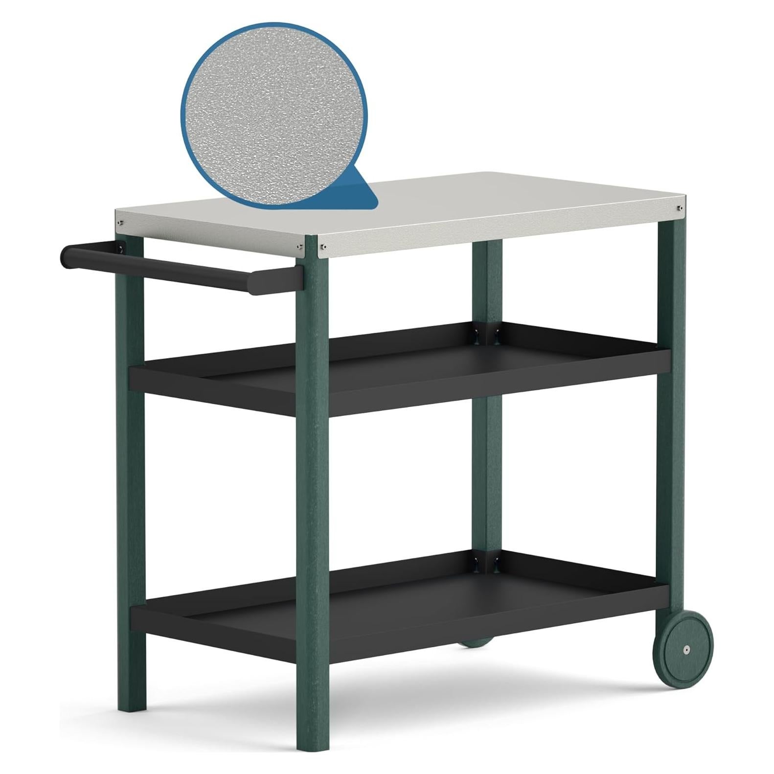 Carro de Parrilla TORVA 3 Niveles HDPE Resistente a Rayones