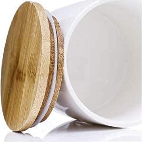 Tarro de Almacenamiento Cerámica Blanca ARTHAUSEN 600ml Hermético