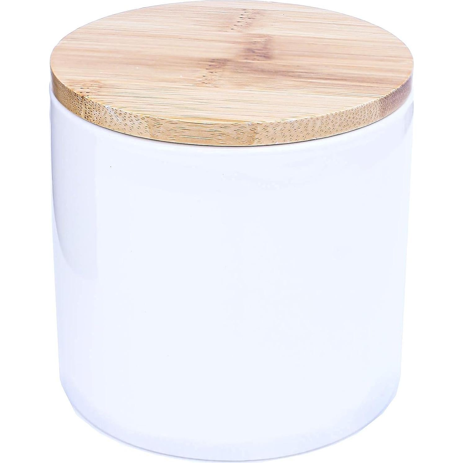 Tarro de Almacenamiento Cerámica Blanca ARTHAUSEN 600ml Hermético