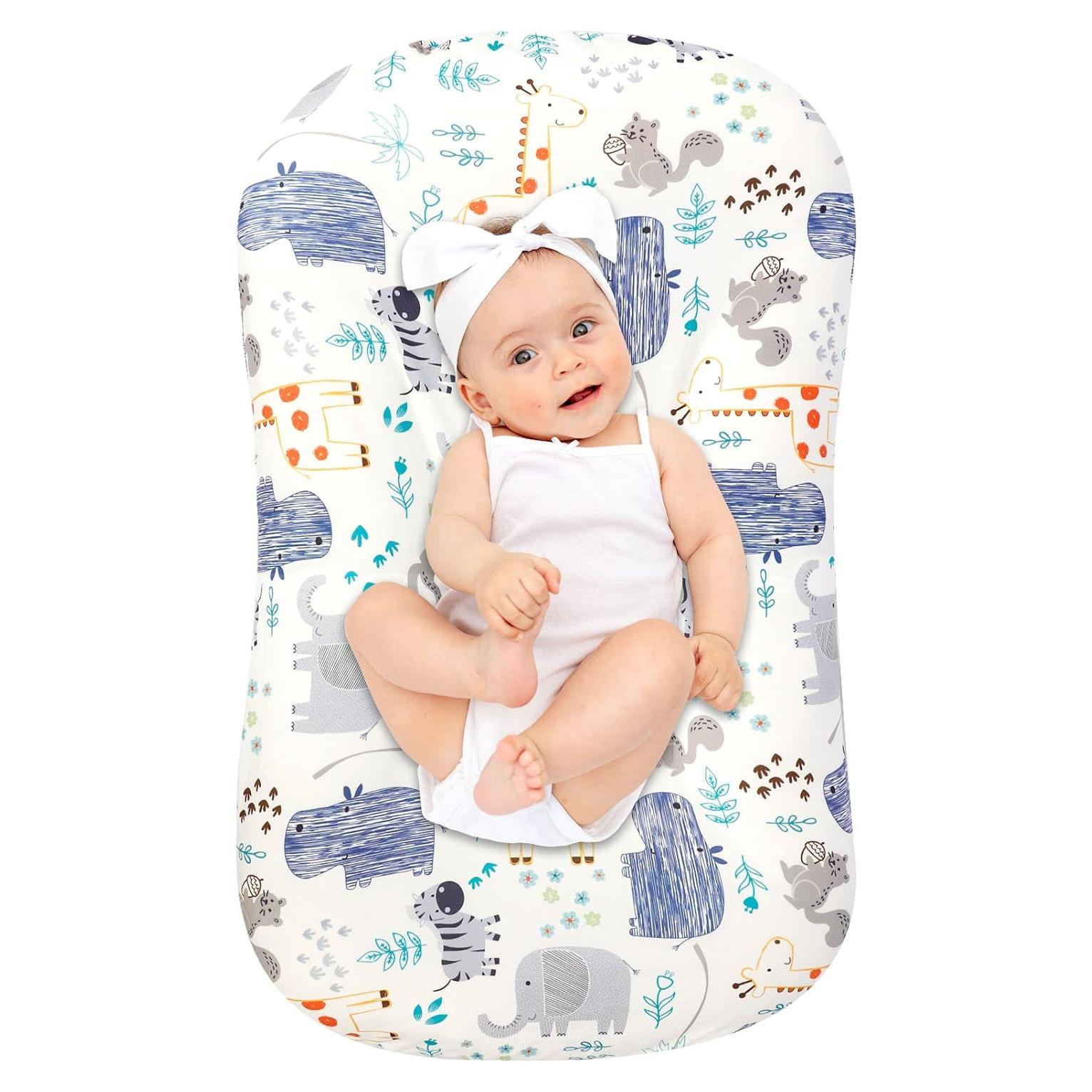 Funda de Lounger para Bebés Hooyax Algodón Muslín Animal