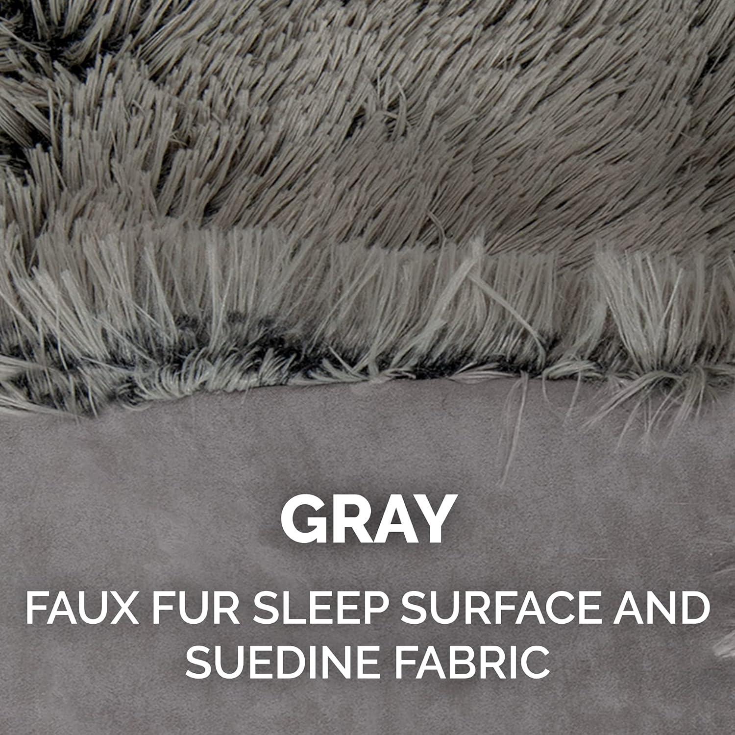 Cama Autocalentable Furhaven para Gatos Grande Gris 90x76cm