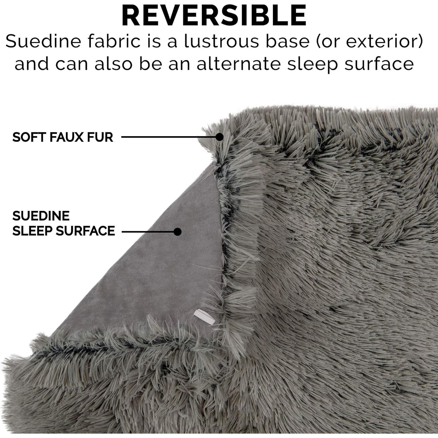 Cama Autocalentable Furhaven para Gatos Grande Gris 90x76cm