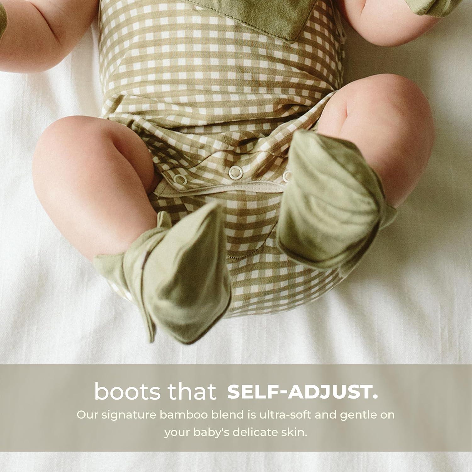 Botas de bebé ajustables Goumikids en viscosa de bambú 0-3 meses