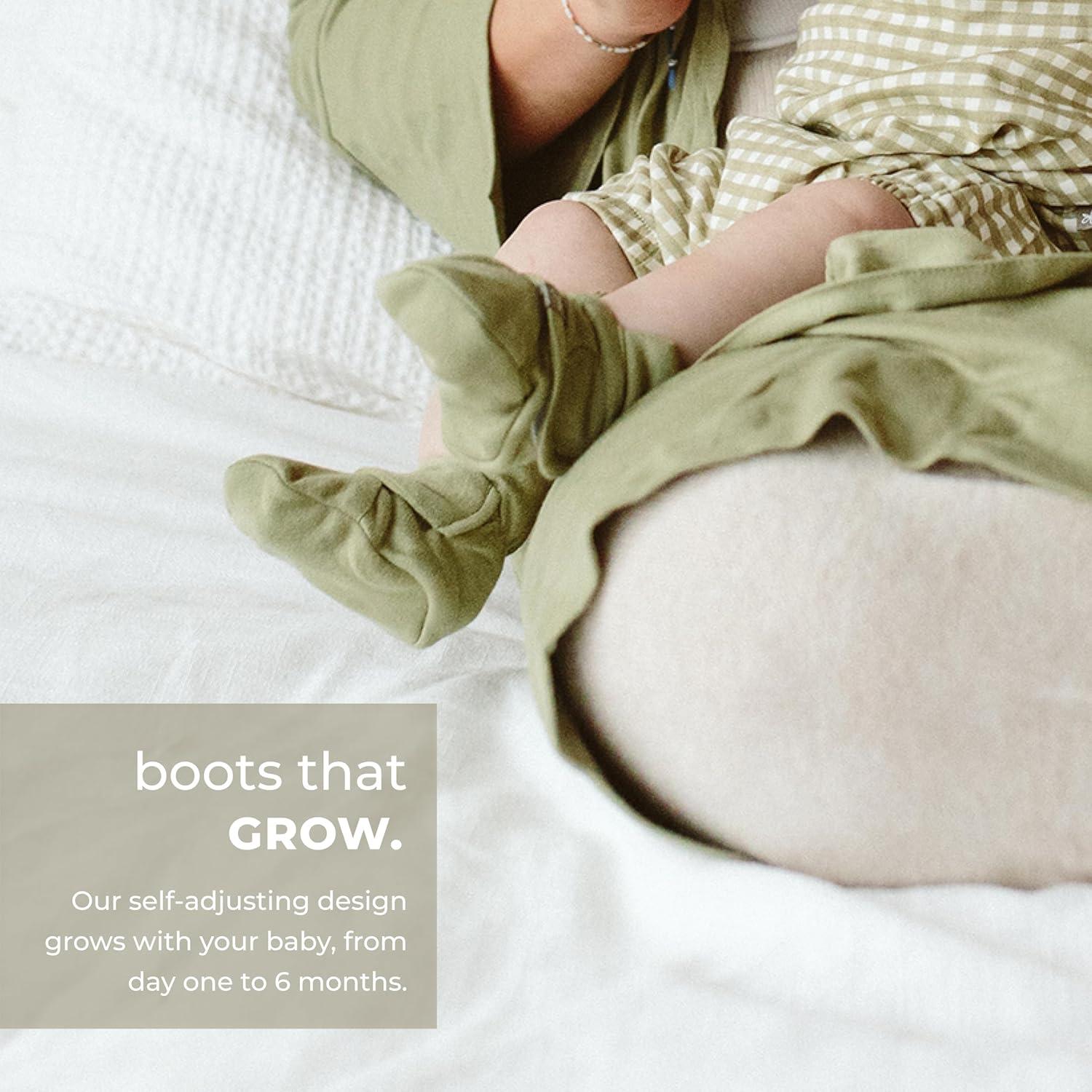 Botas de bebé ajustables Goumikids en viscosa de bambú 0-3 meses