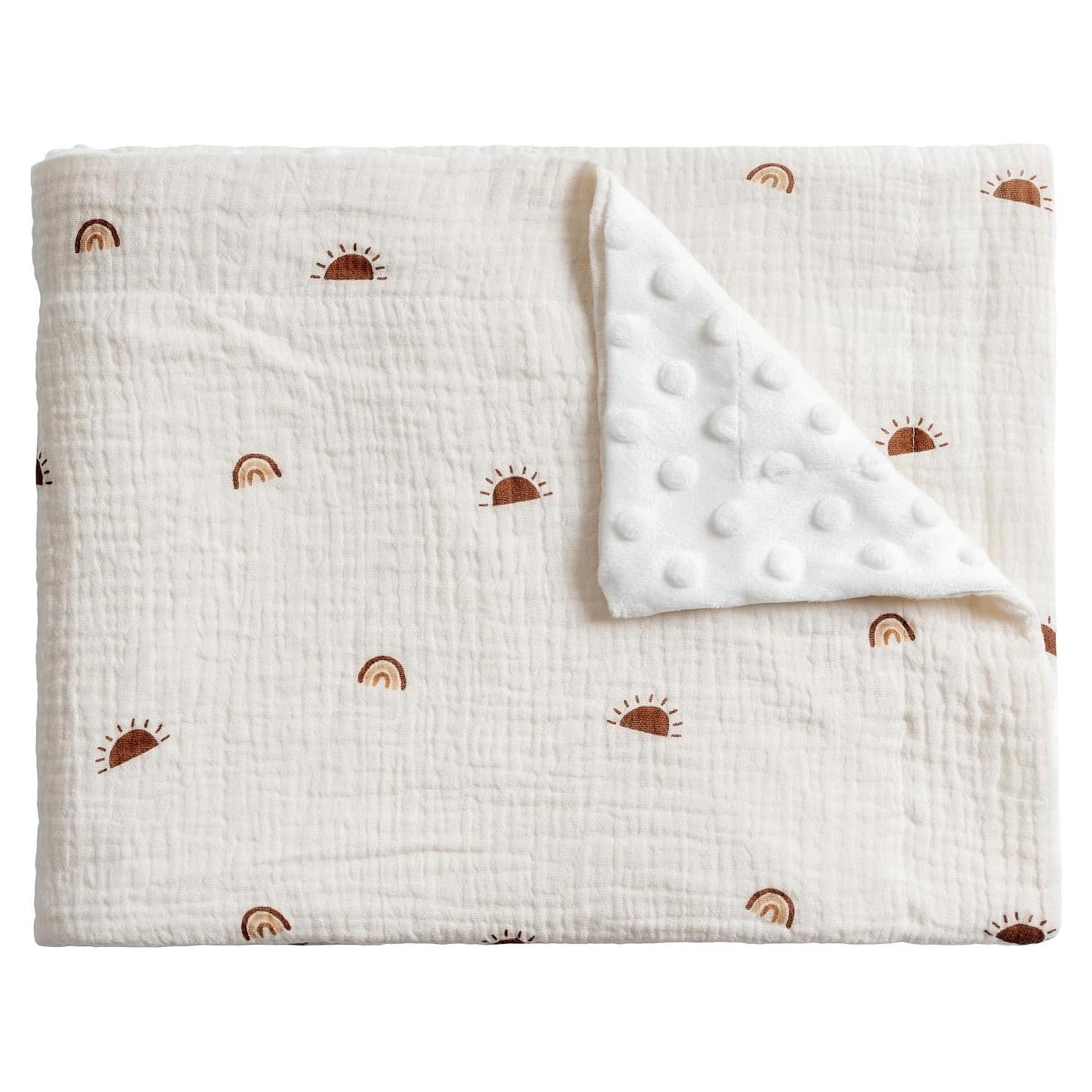 Manta de Muselina Meracorallo 76x102 cm Sol Arcoíris