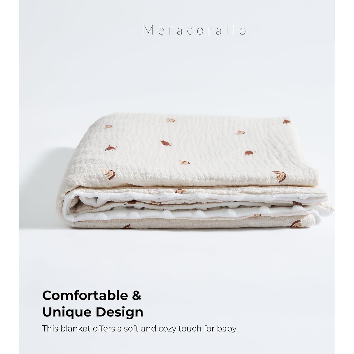 Manta de Muselina Meracorallo 76x102 cm Sol Arcoíris