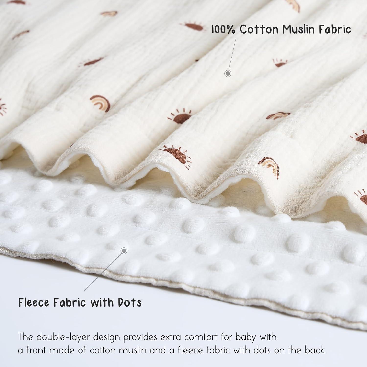 Manta de Muselina Meracorallo 76x102 cm Sol Arcoíris