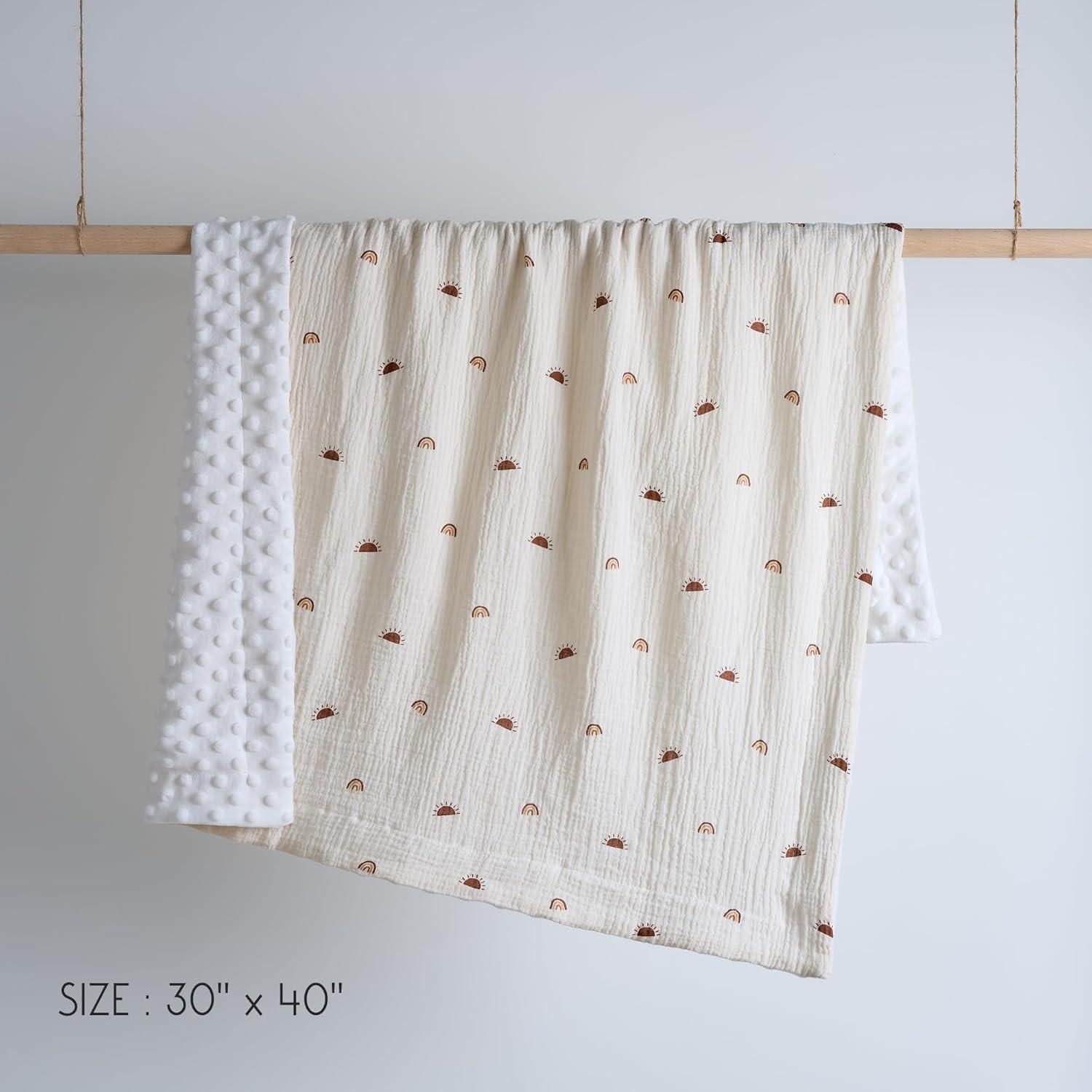 Manta de Muselina Meracorallo 76x102 cm Sol Arcoíris