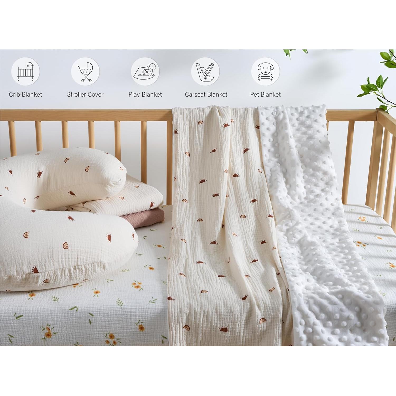 Manta de Muselina Meracorallo 76x102 cm Sol Arcoíris