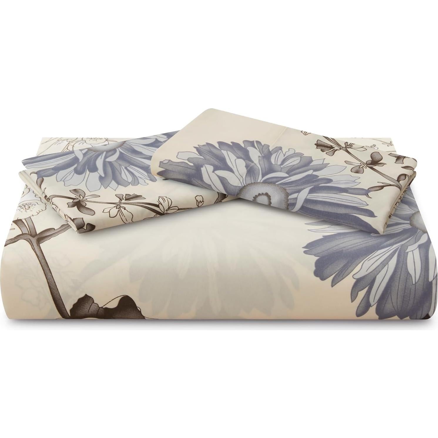 Conjunto de Ropa de Cama Individual Condecoración Marina Floral