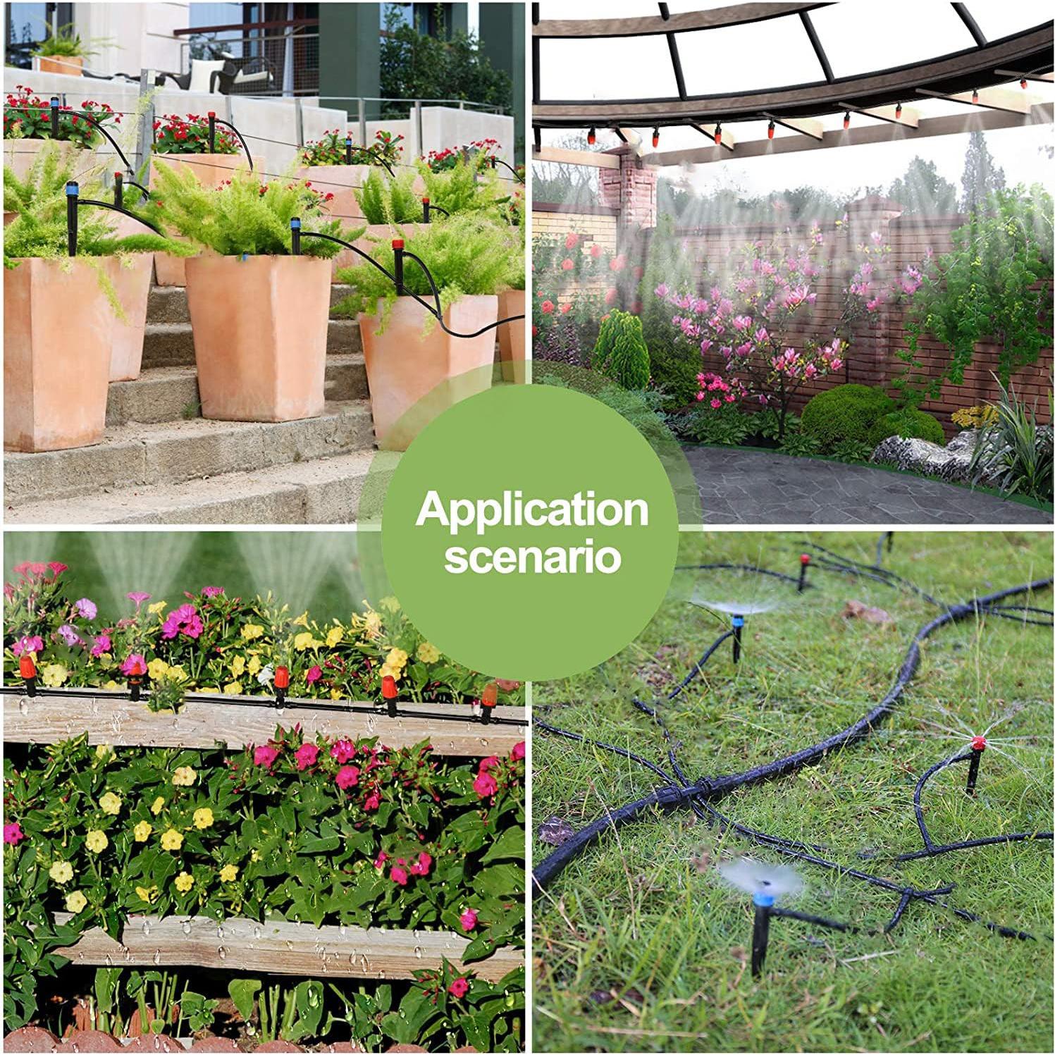 Sistema de Riego por Goteo Family's Backyard 40M con Boquillas Ajustables