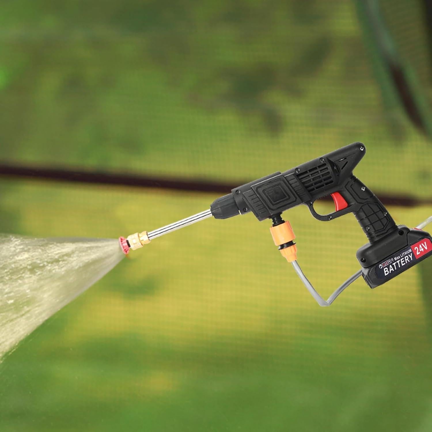 Lavadora a Presión Inalámbrica Mufsceku 24V Portátil Negra