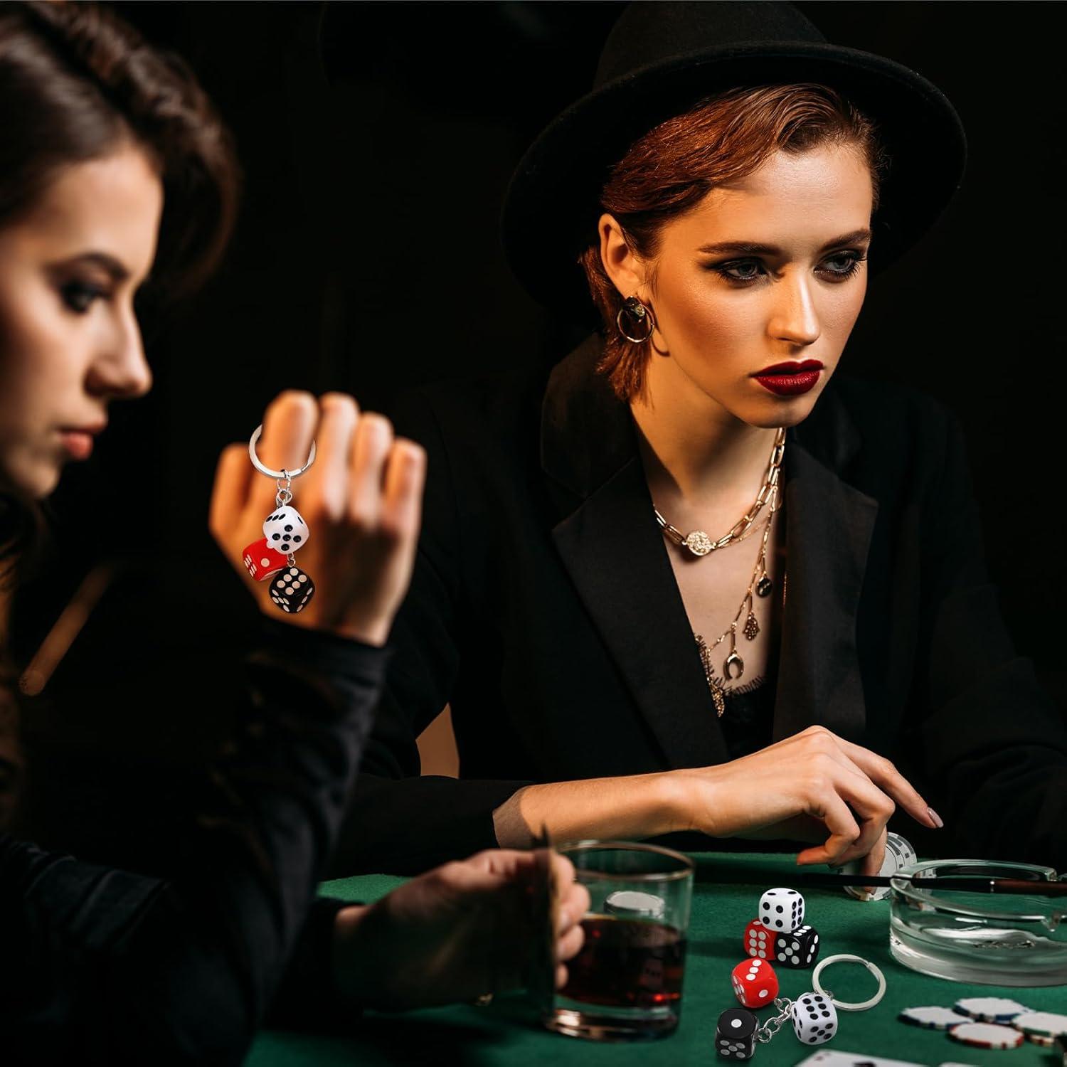 Llaveros de Casino Sureio 24 Pcs PVC Impermeable Fiesta