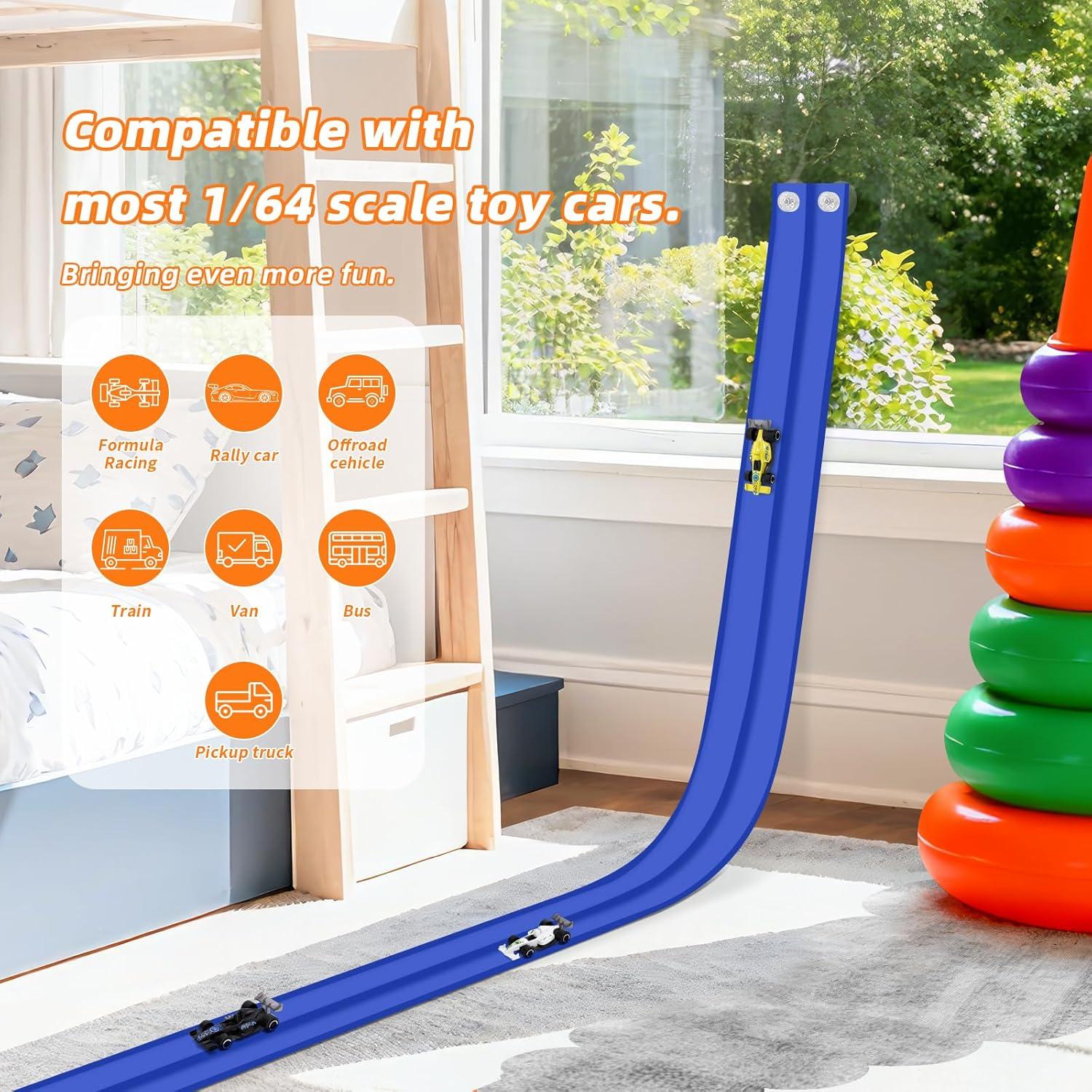 Kit de Pista de Carreras Flexible 4 Autos Mittimiya 15 Pies