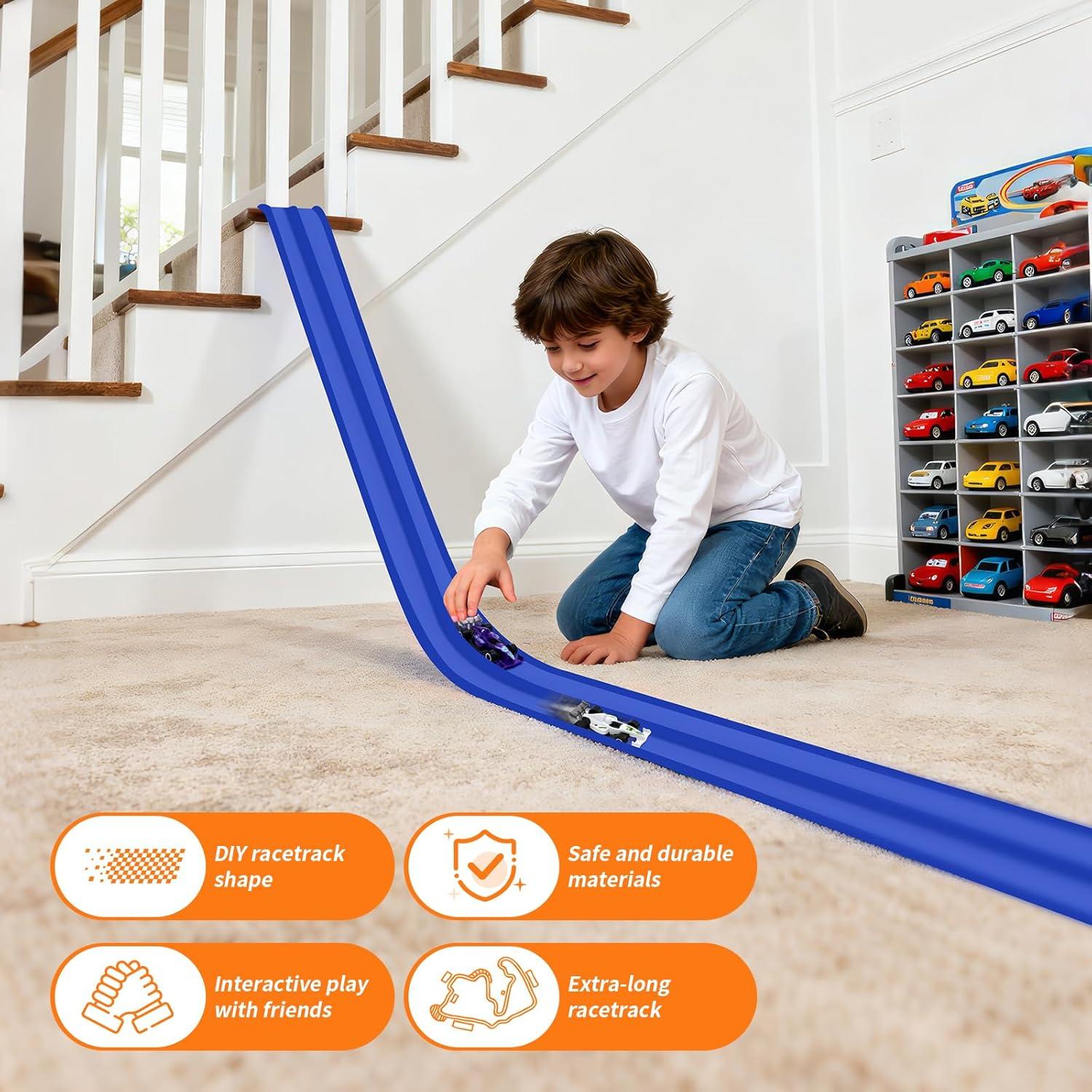 Kit de Pista de Carreras Flexible 4 Autos Mittimiya 15 Pies