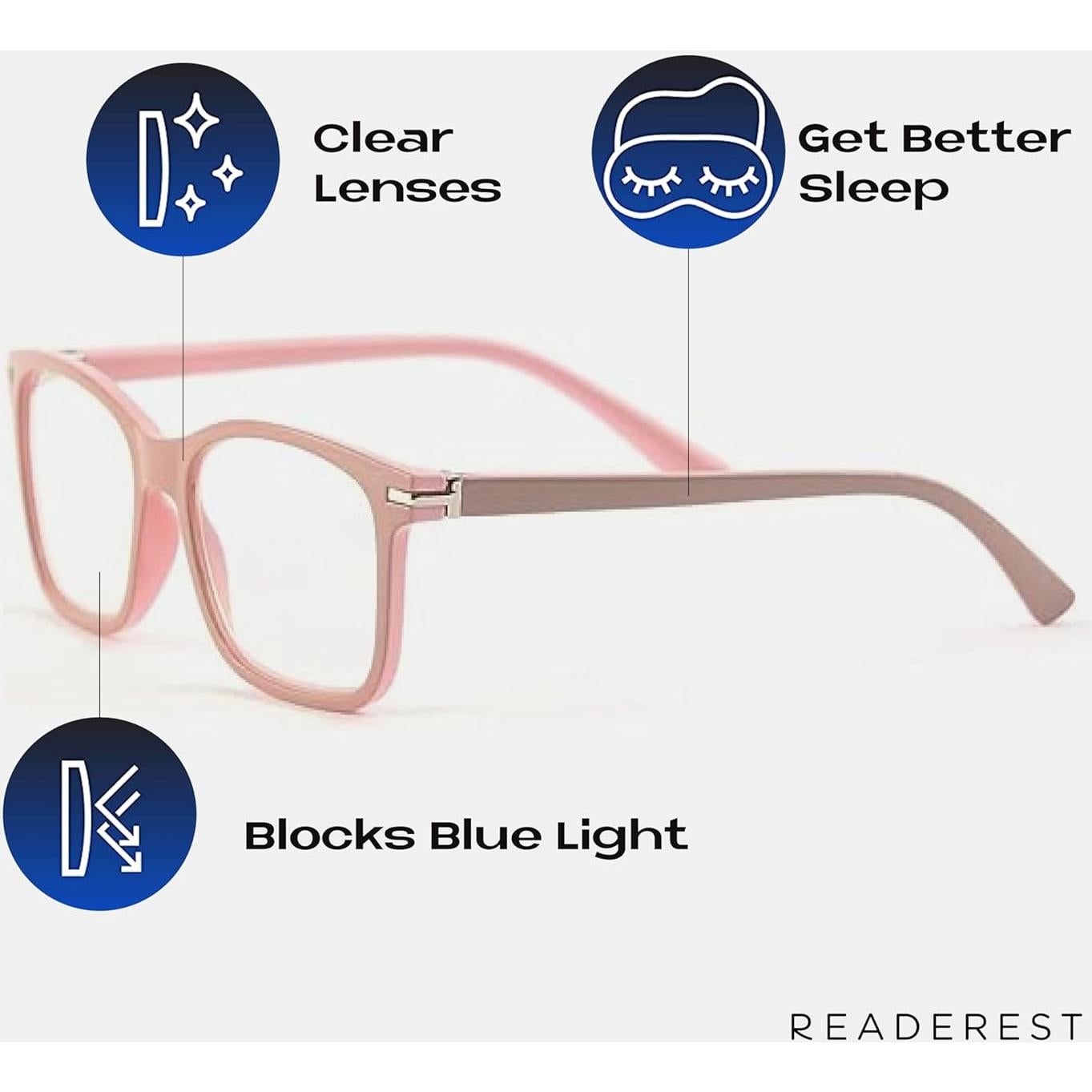 Gafas bloqueadoras de luz azul Readerest - Lentes anti-reflejo UV