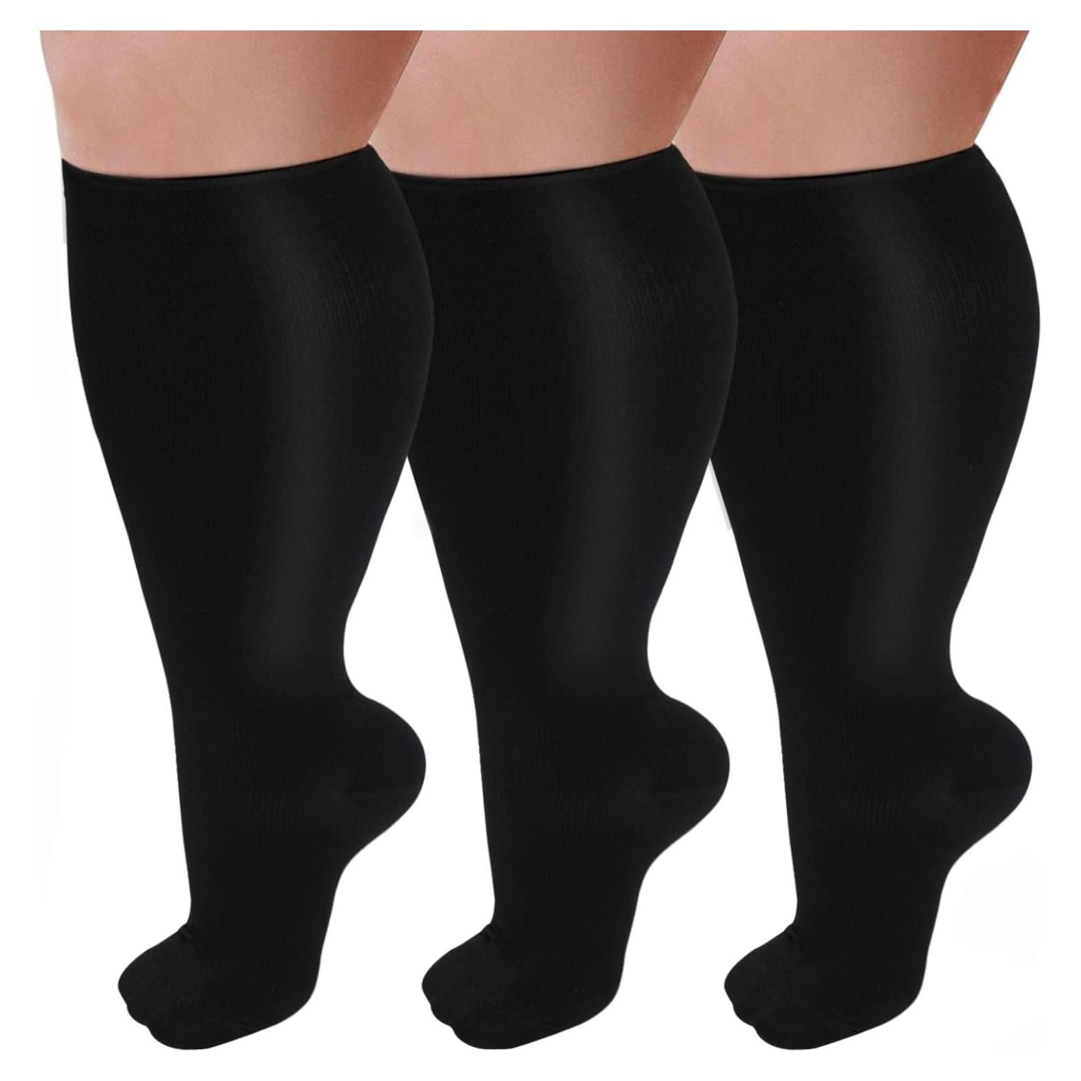 3 Pares de Medias de Compresión GET-FA Talla Extra Grande 20-30mmHg