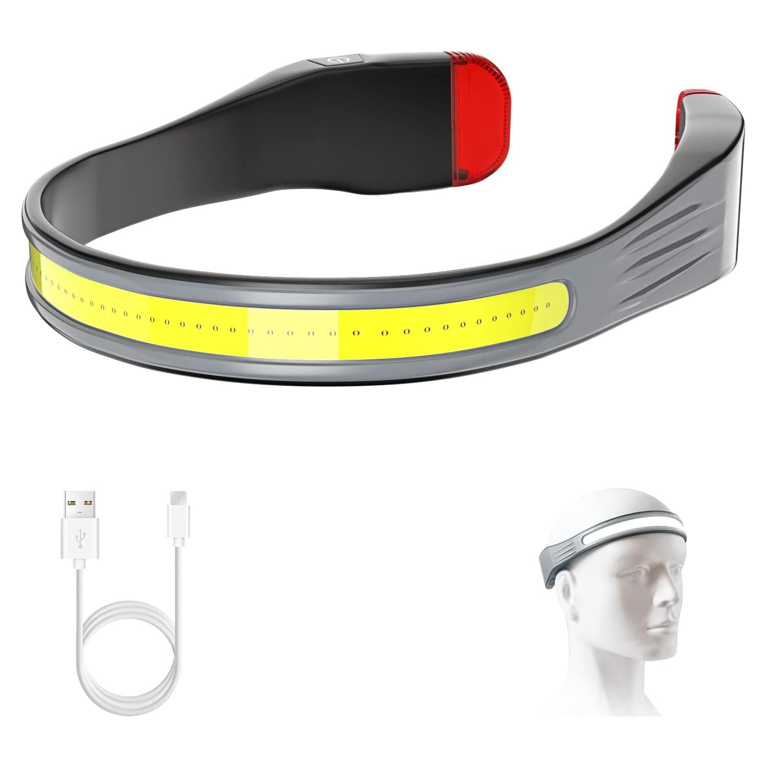 Linterna Frontal LED Pluralla G23 Recargable 350 Lúmenes