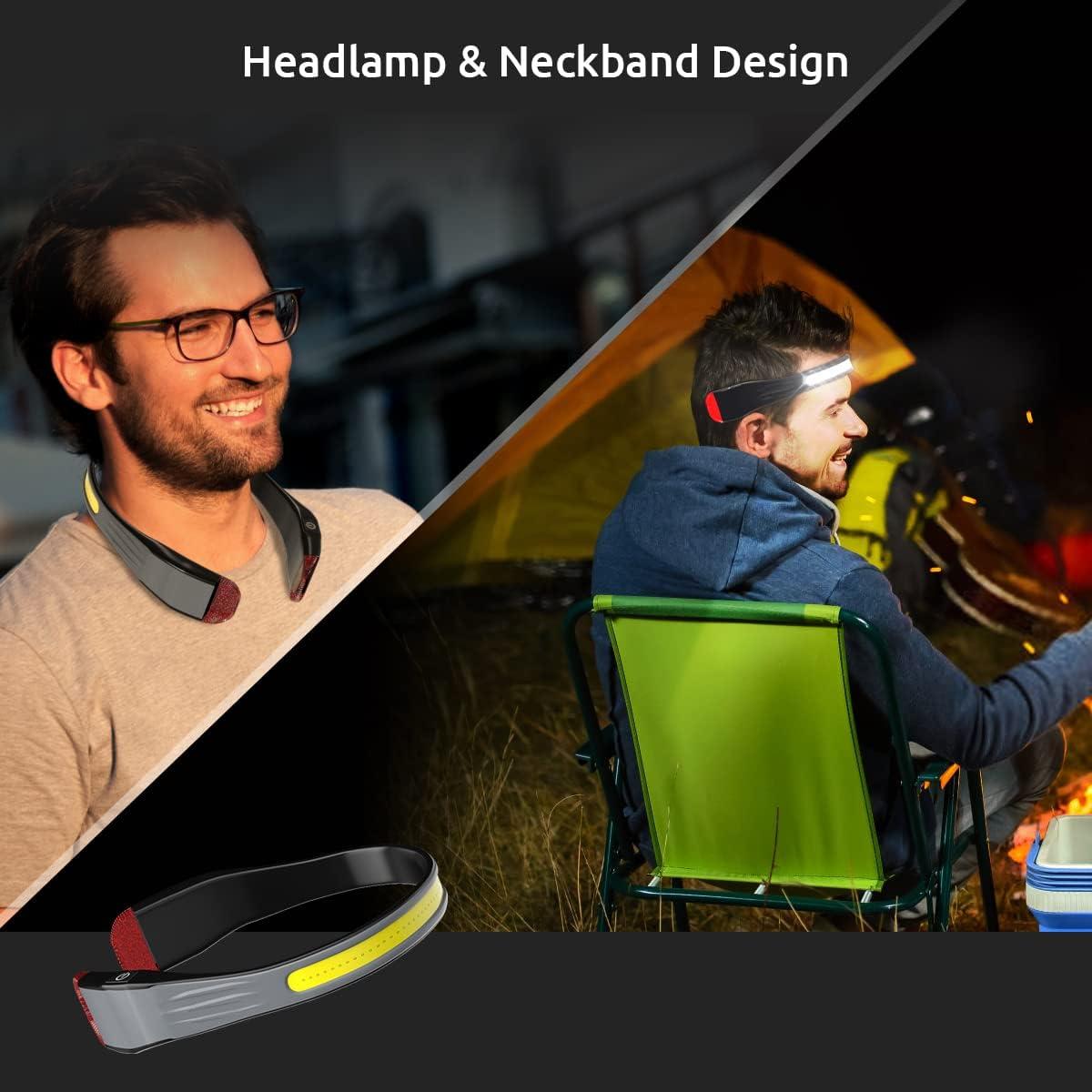 Linterna Frontal LED Pluralla G23 Recargable 350 Lúmenes