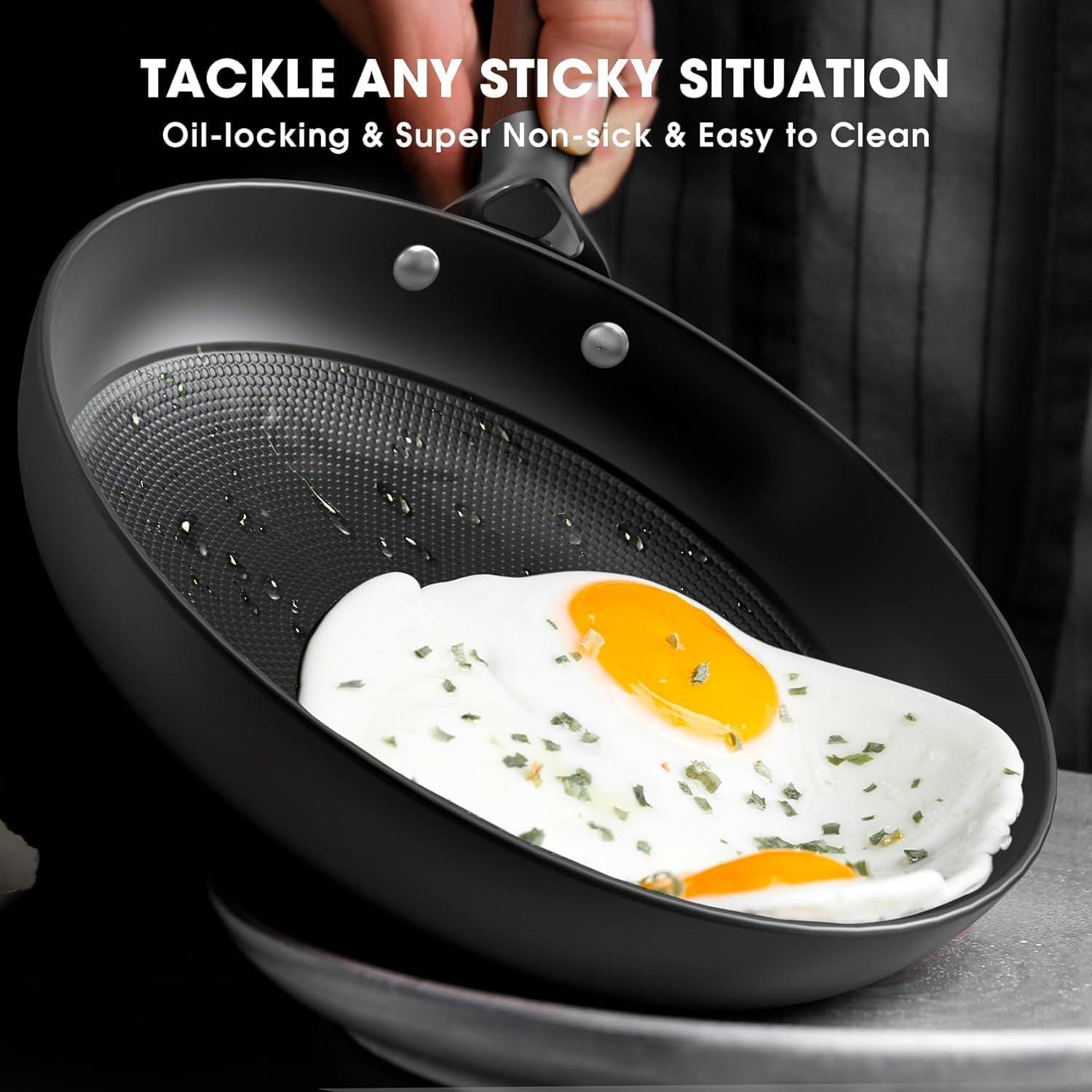 Sartén Antiadherente LAMFO 10 Pulgadas Hierro Fundido