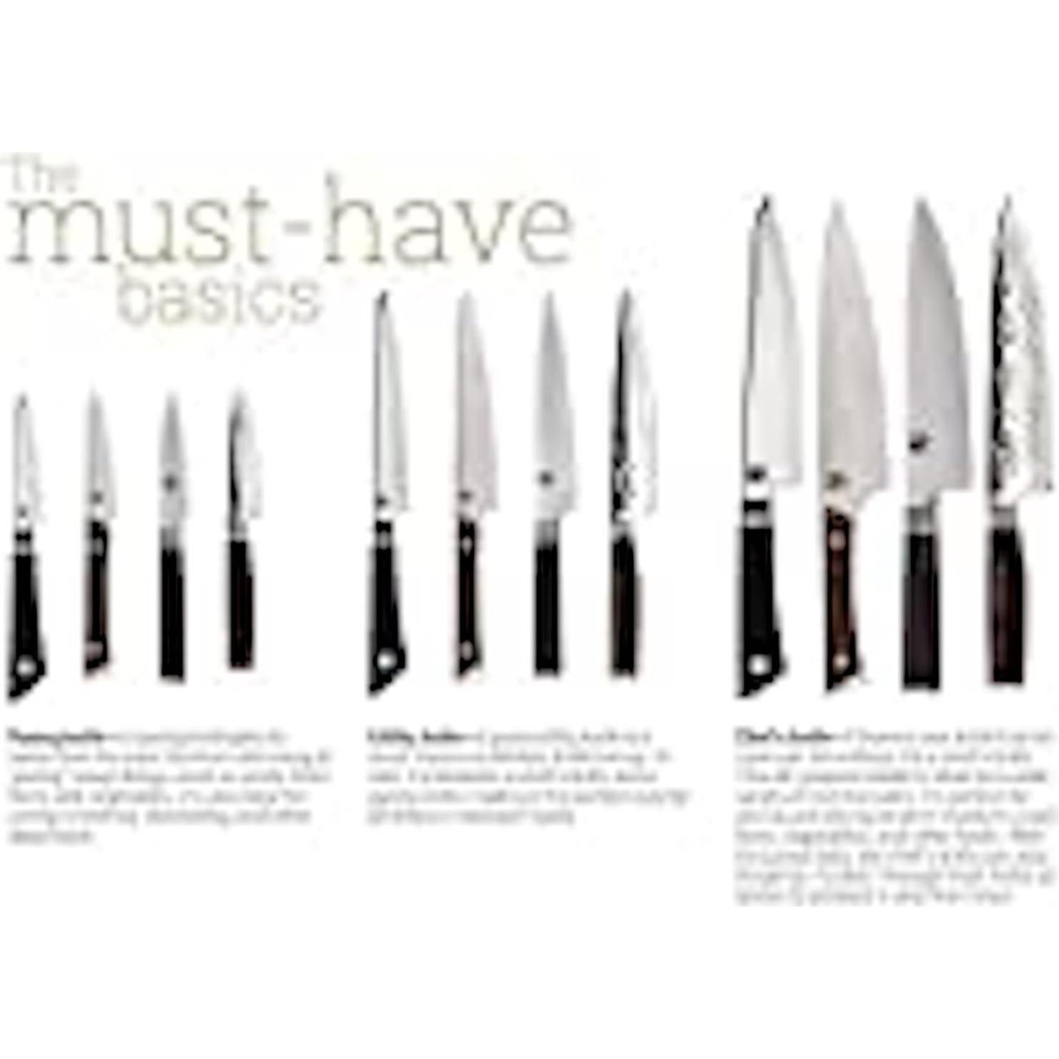 Conjunto de Cuchillos de Cocina Shun Kanso 3 Piezas Acero Inoxidable