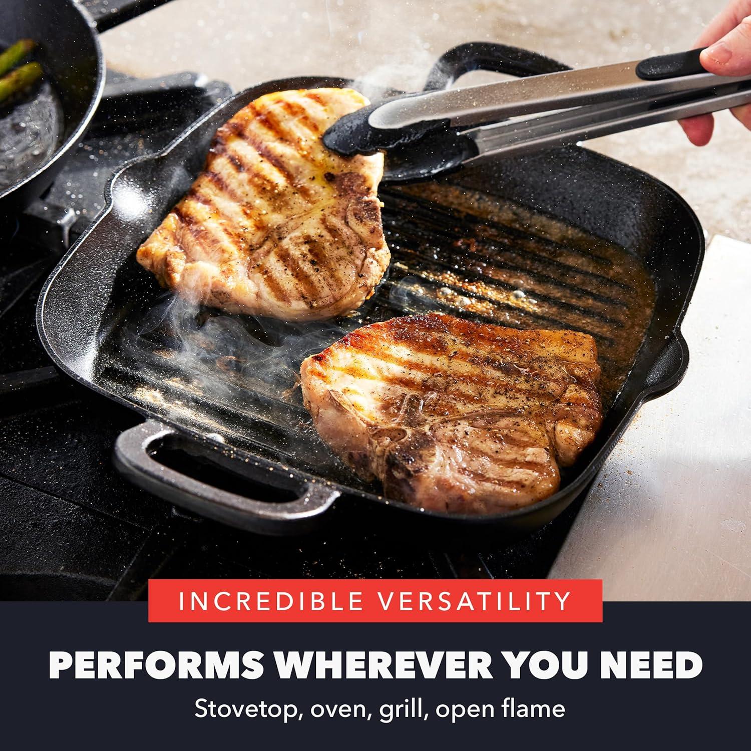 Sartén de Hierro Fundido GreenPan Bobby Flay 28 cm Cuadrada