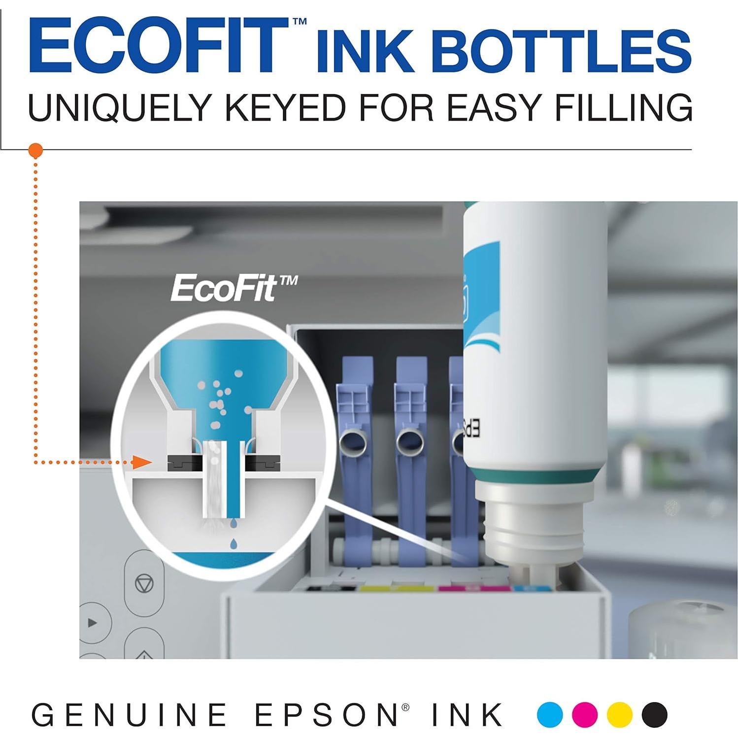 Botella de Tinta Negra Epson 522 EcoTank Ultra Alta Capacidad (Paquete de 2)