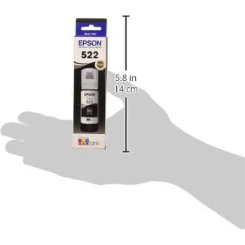 Botella de Tinta Negra Epson 522 EcoTank Ultra Alta Capacidad (Paquete de 2)