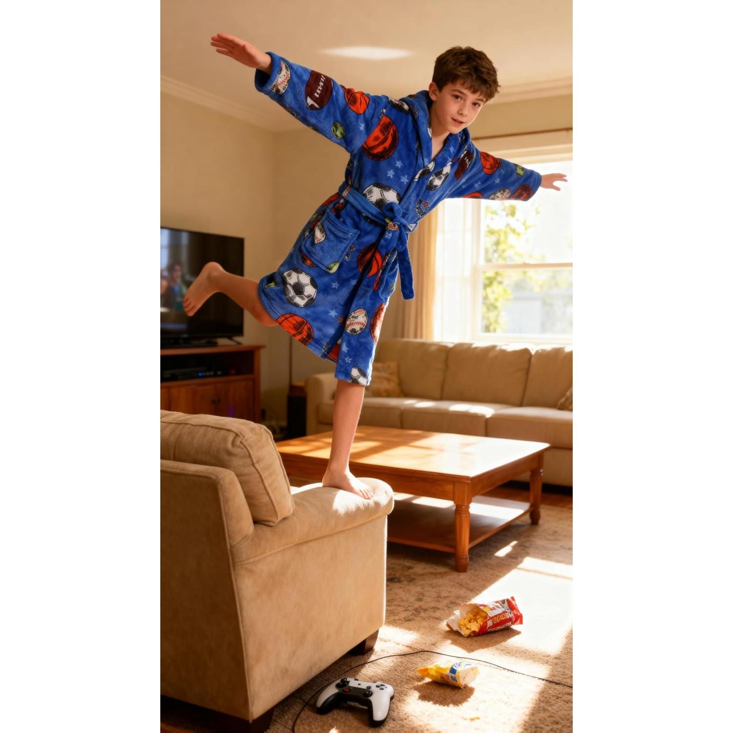 Bata de Forro para Niños E.W Apparel 4T Color Bolas