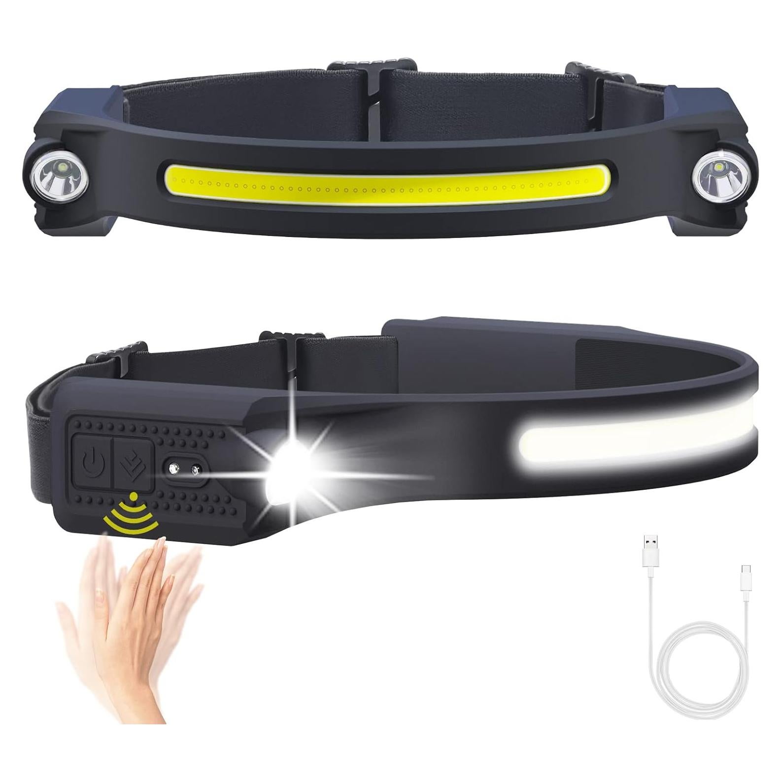 Linterna Frontal LED AlpsWolf HL001 Recargable 2 Paquete