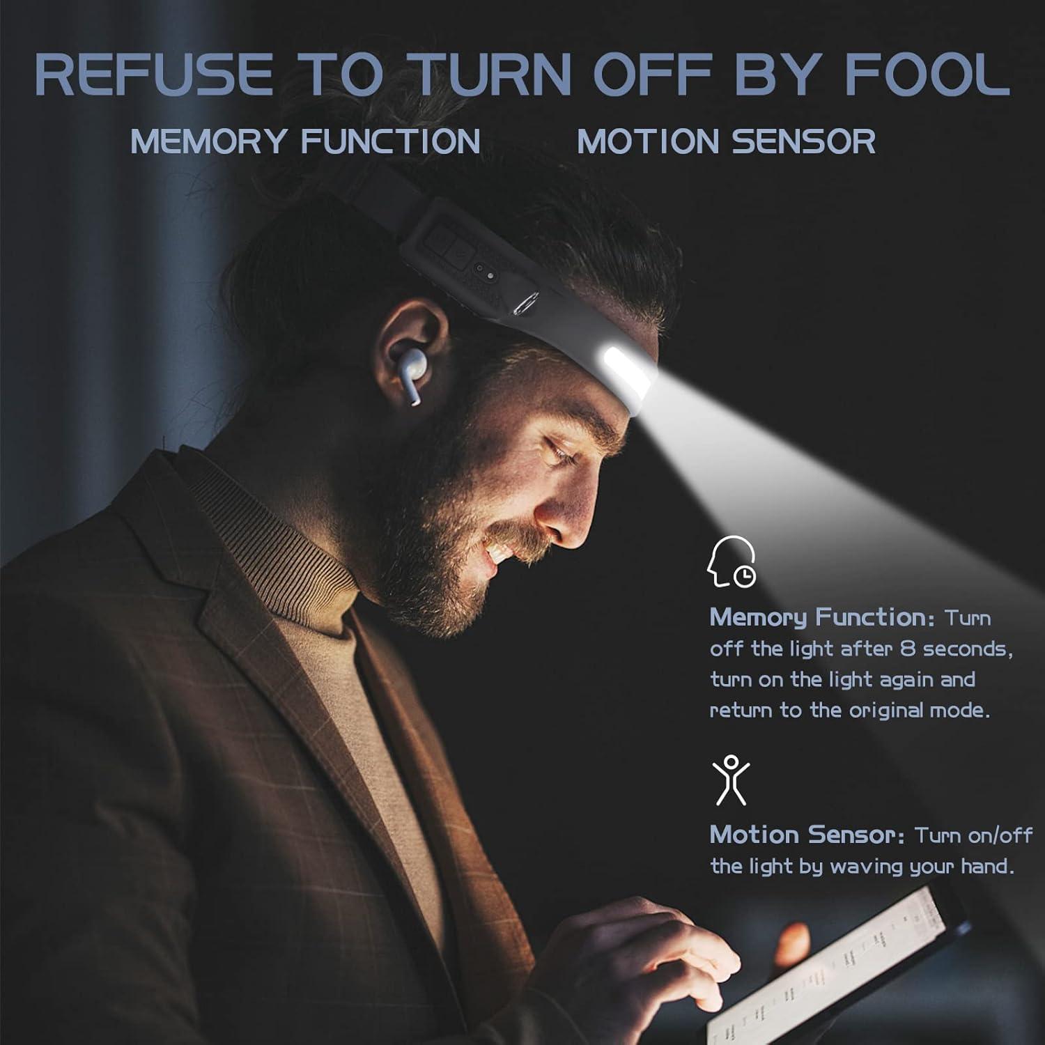 Linterna Frontal LED AlpsWolf HL001 Recargable 2 Paquete