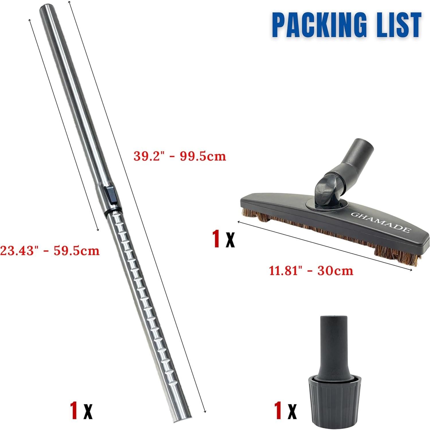 Cepillo de Suelo GHAMADE con Varilla de Extensión 99 cm