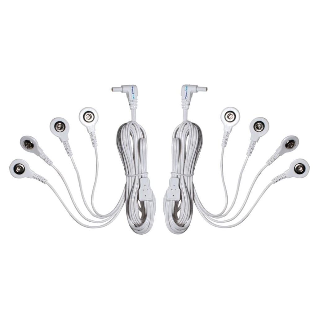 Cables de Conexión TENS Descuento - 4 Conectores 3.5mm - Paquete de 2