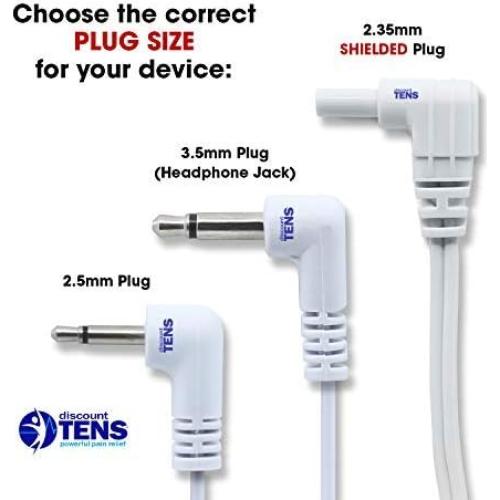 Cables de Conexión TENS Descuento - 4 Conectores 3.5mm - Paquete de 2