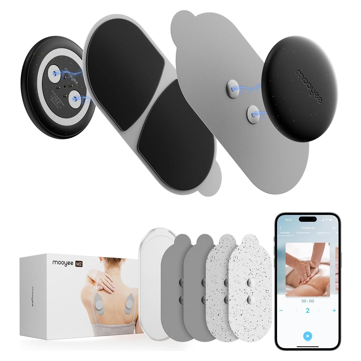 Unidad TENS Inalámbrica Mooyee M2 - Alivio Dolor 18 Modos