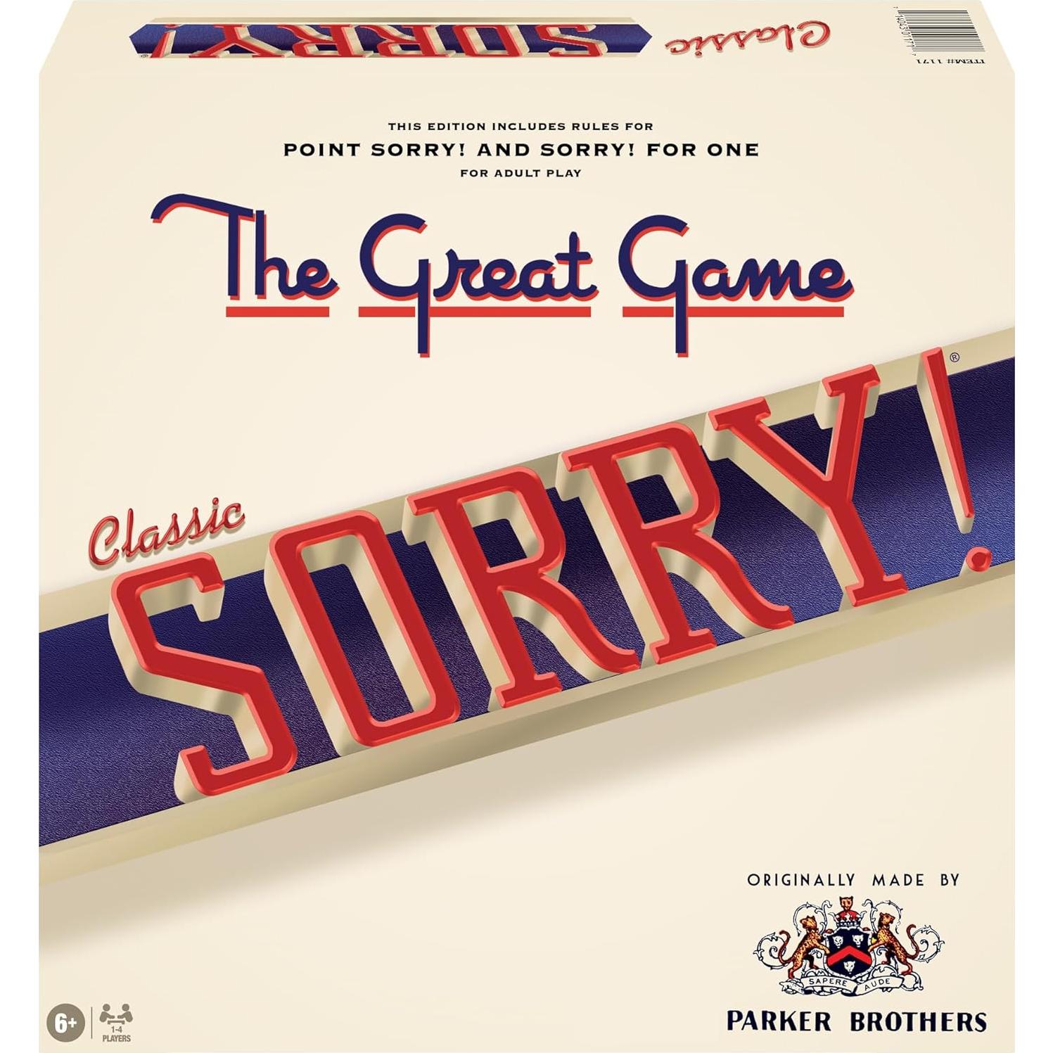 Juego de Mesa Sorry! Retro Winning Moves 1-4 Jugadores 6+