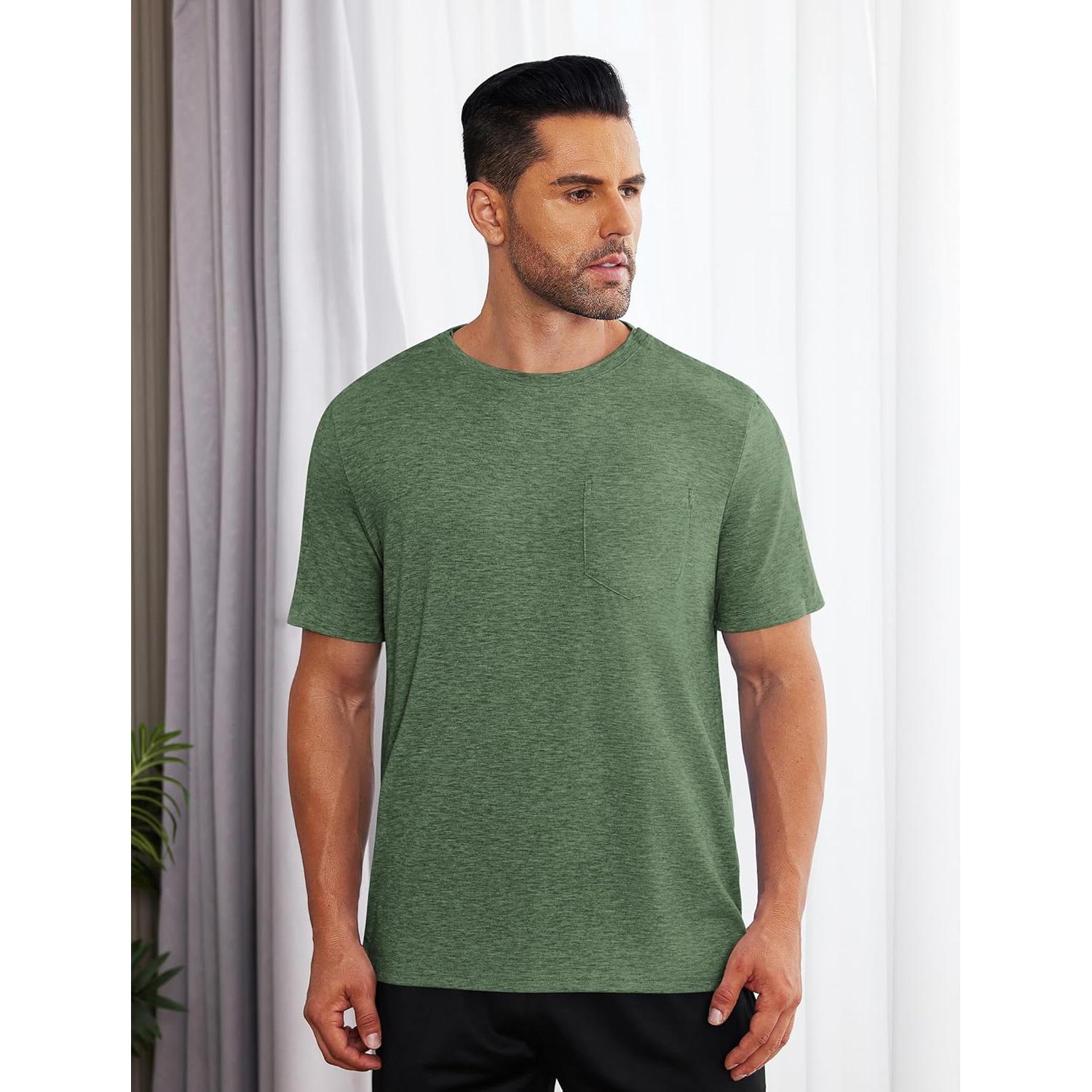 Camisa post cirugía de hombro Deyeek, manga corta, verde militar