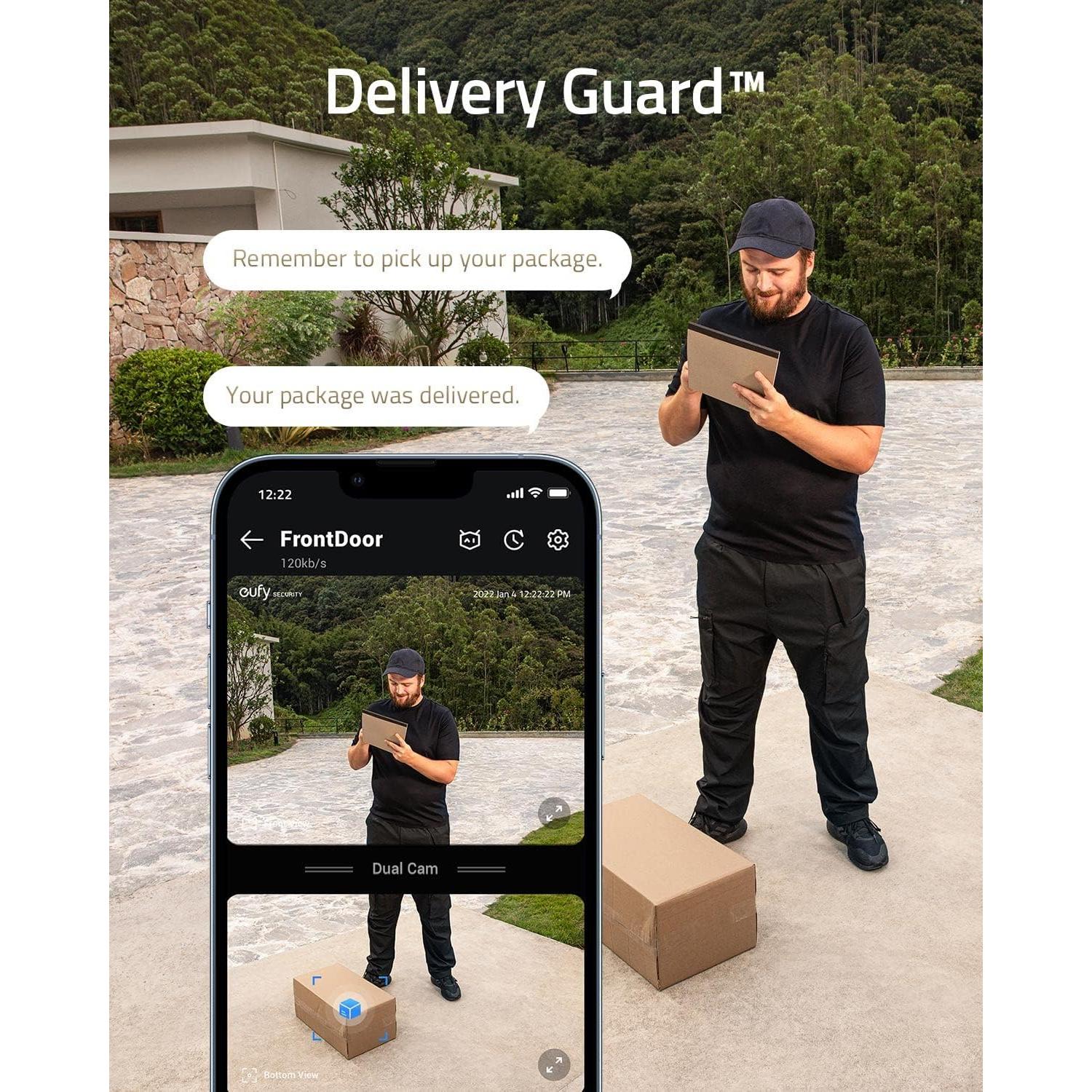 Timbre de Video Eufy S330 Doble Cámara 2K Sin Cuota