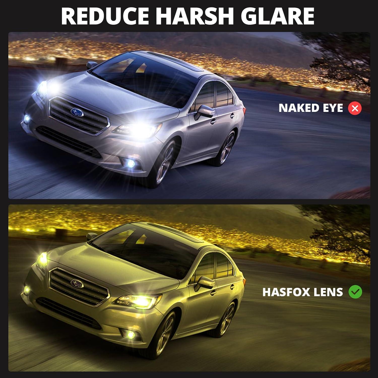 Gafas de Visión Nocturna HASFOX para Mujeres - Lentes Amarillos UV400