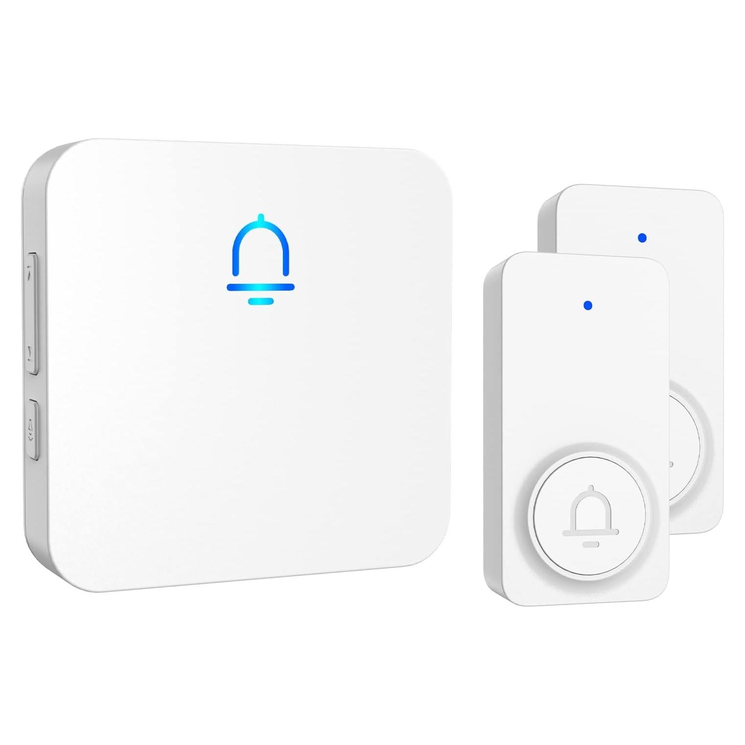 Timbre Inalámbrico SECRUI 2 Botones Alcance 304 m Impermeable