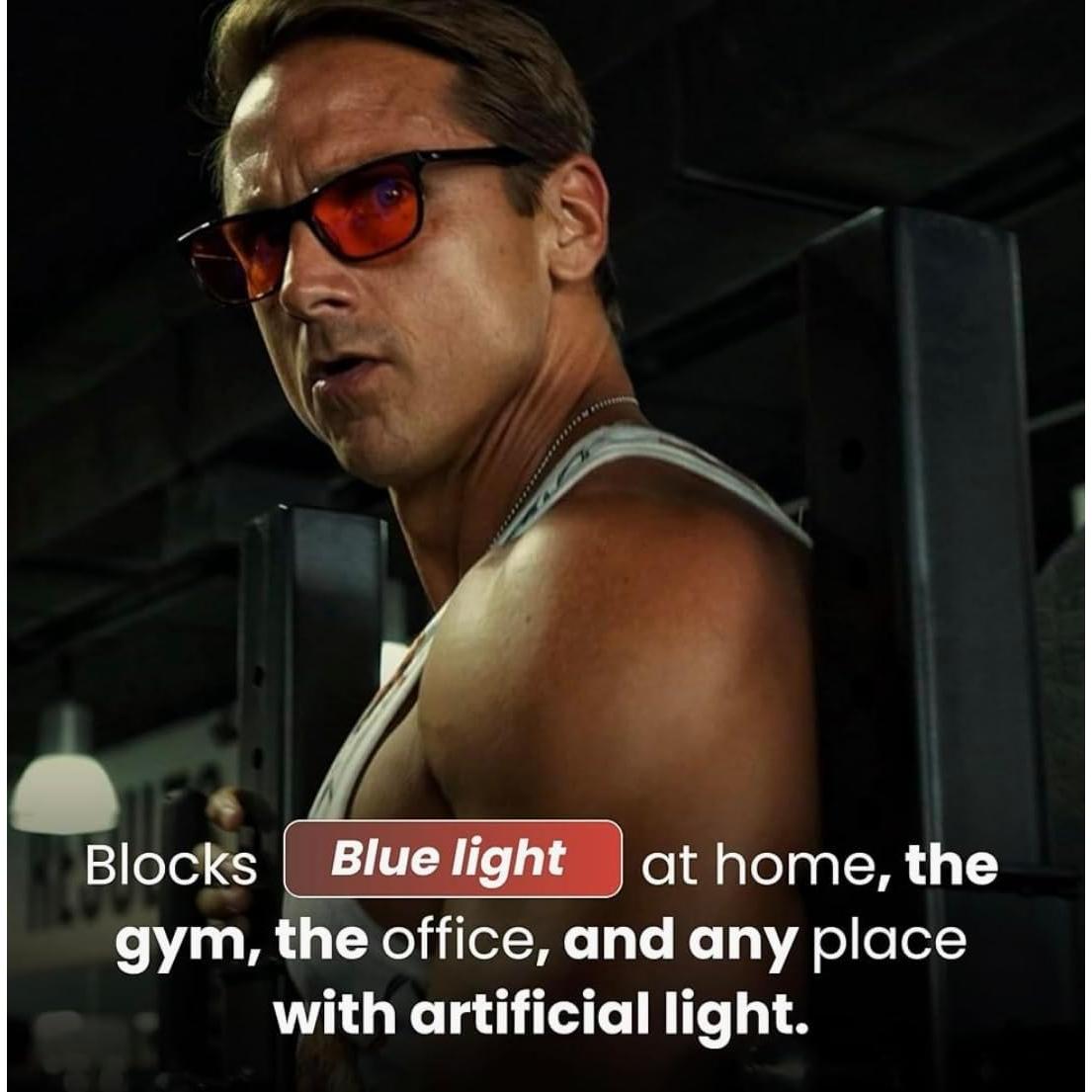 Gafas bloqueadoras de luz azul UV400 DORMIR MEJOR - Estilo Deportivo