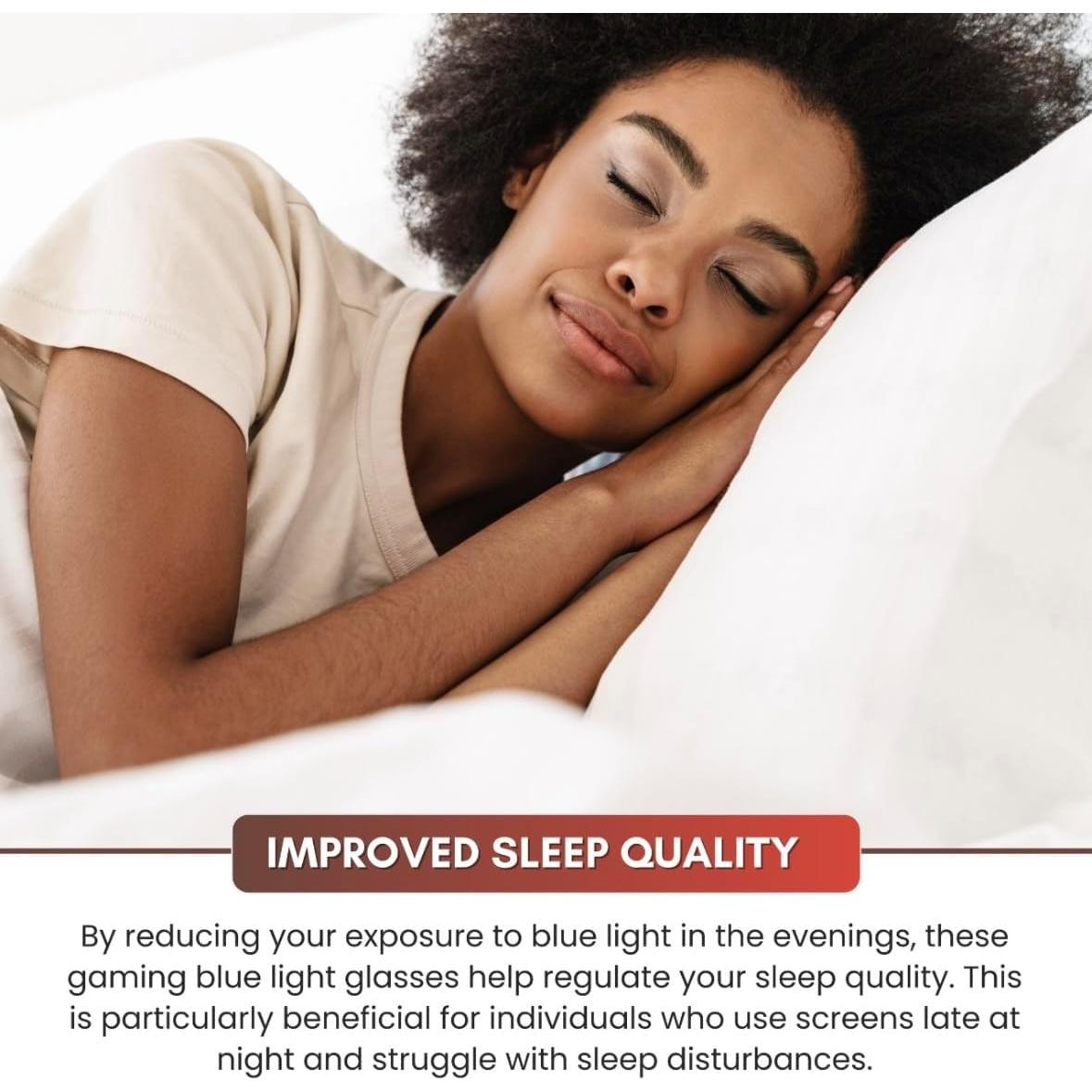 Gafas bloqueadoras de luz azul UV400 DORMIR MEJOR - Estilo Deportivo