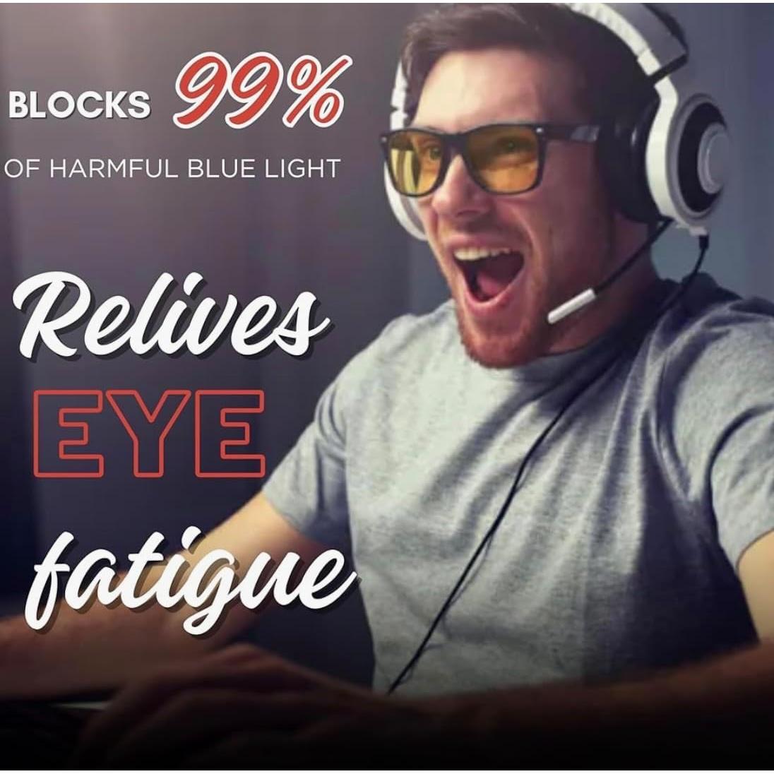 Gafas bloqueadoras de luz azul UV400 DORMIR MEJOR - Estilo Deportivo