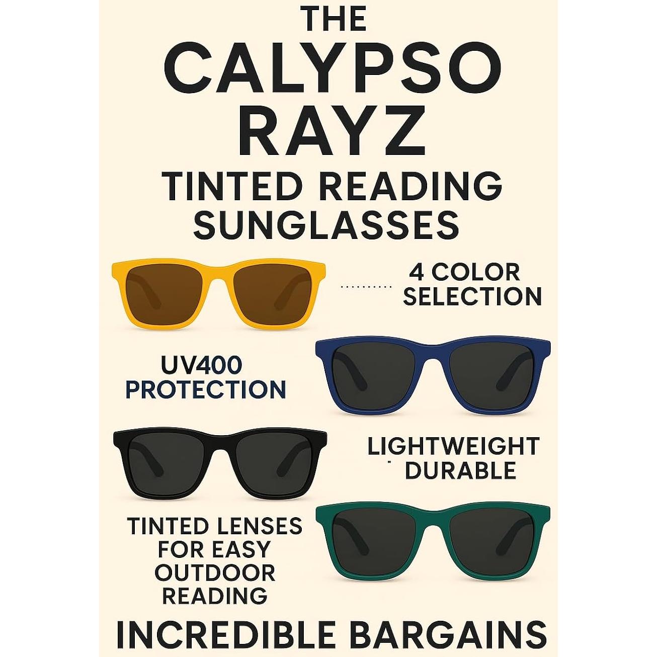 Gafas de Sol Lectoras Calypso Rayz UV400 Unisex Retro