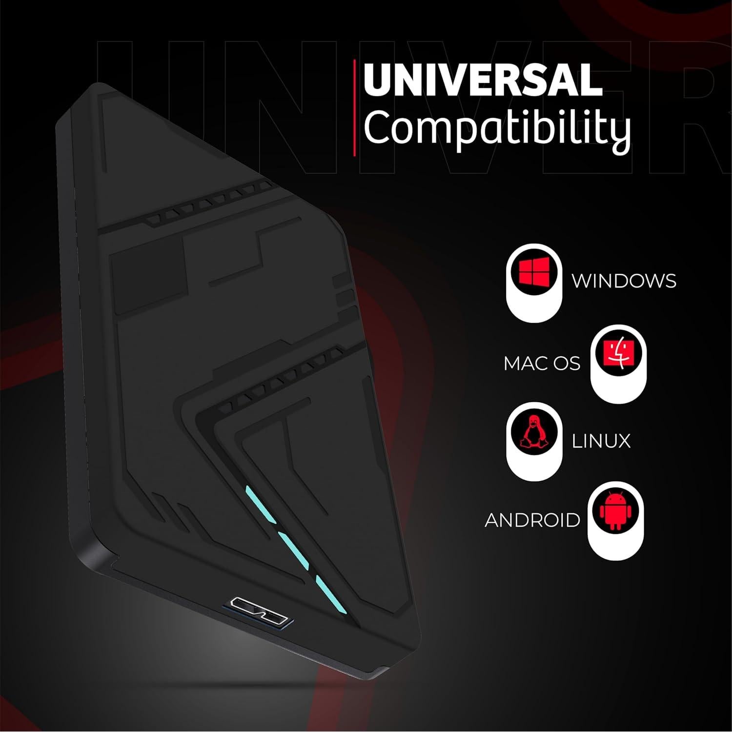 Disco Duro Externo Genérico 160GB USB 3.0 Portátil Negro